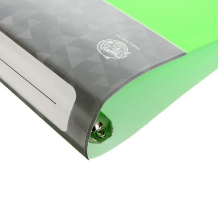 Folder on 4 rings A4, Calligrata, 40 mm, 700 μm, inner pocket, pocket for a spine, salad-2