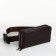 Male purse-clate on the zipper Textura, brown color