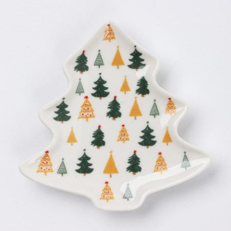 New Year. A stand for a tea bag "Winter Forest", 8.7 x 8.5 cm-1