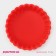 Silicone form for baking the shade “Circle Circle”, 11 × 2.5 cm, red color