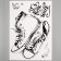 Stick plastic interior black "sneakers" 50x70 cm