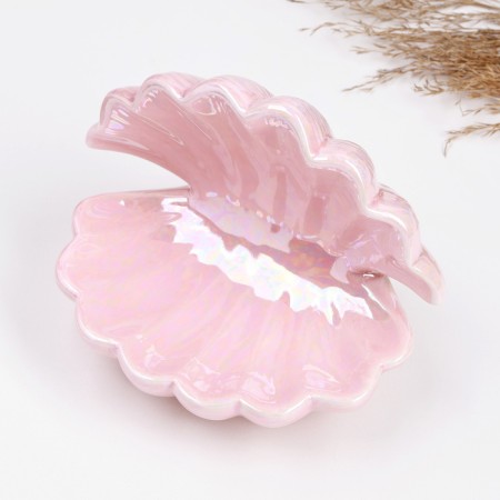 Steam stand "Shell" pink, 13x10x11cm-3