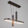 Bayerlux "Fani" chandelier 1+2LED 50W 3 Black modes 25x58x15-85 cm