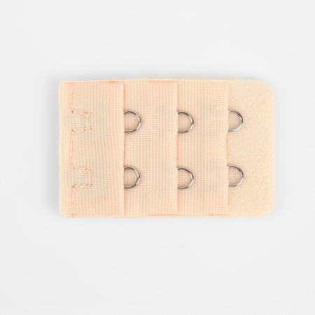 Flasp-updress for a bra, 3 rows 2 hooks, 3.2 × 5 cm, beige color-1