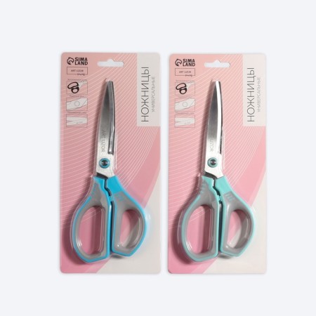 Scissors are universal, mowed blade 8.5 ", 21 cm, color mix-5