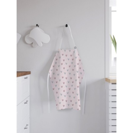 Apron of a kitchen with a photograph "Striped heart", adjustable, size OS-1