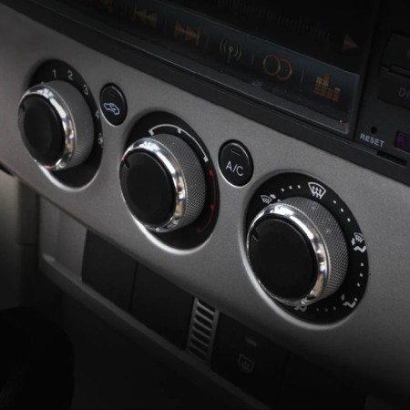 Climate switching handle Ford, chrome, set 3 pcs-1
