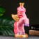 Pigp. "Pegas" pink/gold, 27cm