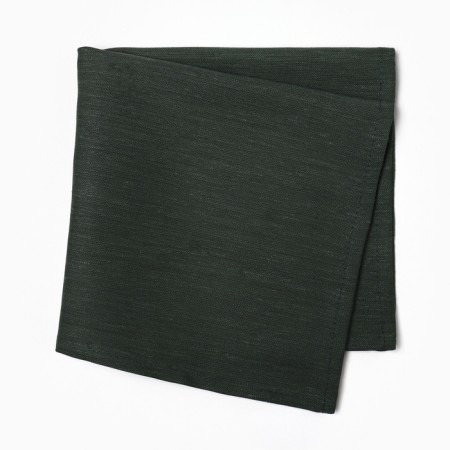 A set of napkins with a decorative. Rings Ethel Green 40x40 cm - 2 pcs, 100% linen-7