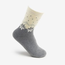 Women's socks, peach/gray color, size 23-25