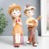 Souvenir Polystone "Boy with a guitar/Girl with a camera on the suitcase" MIX 8x4.5x17 cm