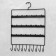Organizer wall -mounted "lace" 3 rows of 10 hooks, 27 × 2 × 36.5 cm, black color is black