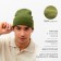 Two -layer male hat with lapel, one size, khaki color