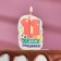 Candle for cake the number "Happy birthday" "11" Red, 6.5 cm