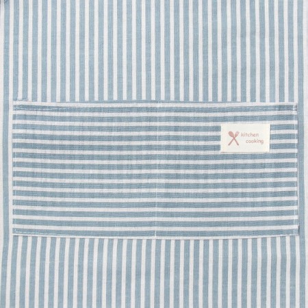 Apron of the Dolyana with a pocket, central blue, 70*65 ± 4cm, 100% HL, mobble-2