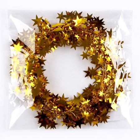 Wire for crafts and decor "Star" Length - 5 meters, Golden color-4
