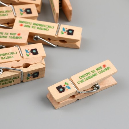 Decor for creativity Tree "clothespin - look at the world with happy eyes" set 10 pcs-2