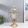 Interior metal souvenir, glass "Elegant Cup" gold 49x15x24 cm