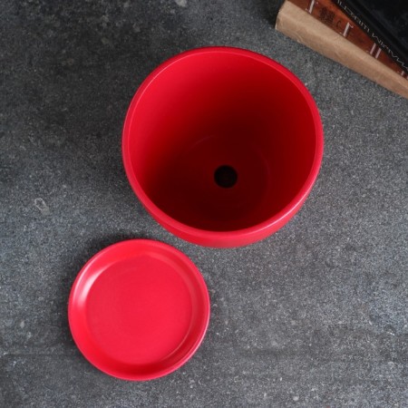 Flower pot "Color Gam" red, 1.4 liters-2