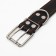 Leather collar with embossing on synthetic winterizer, 85 x 4.5 cm, Osh 50-70 cm, black