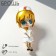 Broach "nurse" blue -eyed, colored in gold