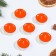 Set of tea candles aromatic, 6 pcs, tangerine