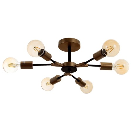Victoria chandelier 6x60W E27 gold+black 67x67x19cm SVK