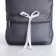 School textile school backpack with a white tape, 38x29x1 cm, gray color, lightning department