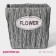 Kashpo for flowers wicker "Lucia", 16 × 16 × 15 cm, square, color gray