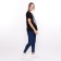 Women's T -shirt "Dragon", black color/white print, size 46
