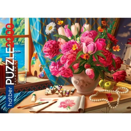 Puzzle "Watercolor Bouquet", 2000 elements-1