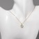 Piece-shaped “mini” heart with an eye, white blue in silver, 38 cm
