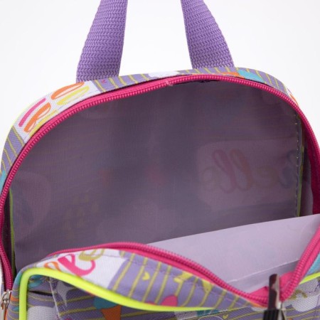 Baby backpack on lightning, external pocket, gray color-3