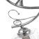 Chandelier "Melody" 3x60W e27 chrome