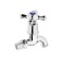 Water bristal tap zein, with a cross, pp, crane-boux, chrome
