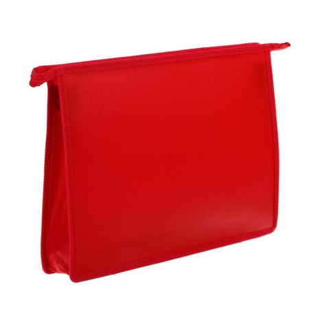 Plastic folder A4, 325 x 230 x 55 mm, lightning from above, calligrata "office", PM-A4-02, 0.5 mm, color, texture "sand", red-1