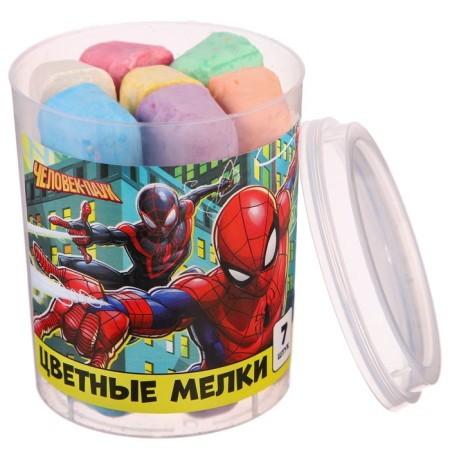 A set of colored crayons of spider-man, 7 flowers mix-8
