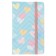 Notepad 80 sheets in a cage (8.8 x 14 cm) Mazari "Pastel Heart", on an elastic band, 70g/m2, 4 Mix colors