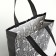 Household bag without fastening, black color