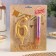 Set a candle for a cake digit 6 giant, gold, with a fountain, 9.5 cm