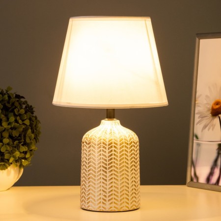 Berte table lamp E27 40W white-gold 20x20x32 cm-1