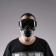 Mask glasses for motor vehicles, collapsible, darkened visor, black color