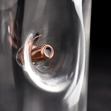A glass "impenetrable. VKS", for whiskey, emblem with a bullet, 250 ml-3