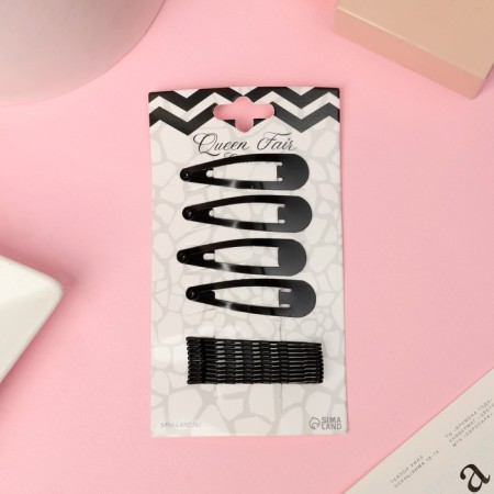 Invisibility for hair "Classic" (set of 14 pcs) 4.5 cm, black