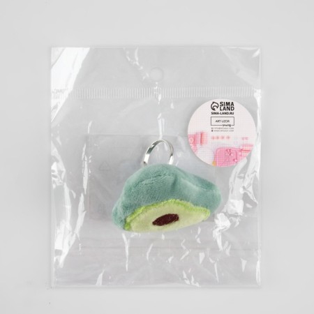 Avocado's needle-ring, 5 × 4.5 × 4 cm, green color-4