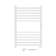 Electric towel Indigo Attic, 800x500 mm, timer, hidden installation, white
