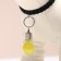 Light beacon on a collar for large and medium dogs, packing 12 pcs, yellow