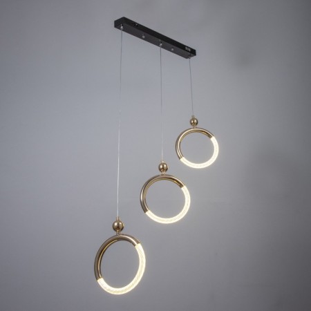 Bayerlux lamp "Olendal" LED 30W black and gold 69x5x48-150 cm-1