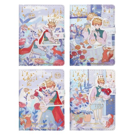 Gift notebook, A6, 100 sheets, a colored block, with a curly knife on a magnet, "anime", mix