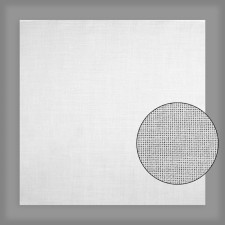 Canvas for embroidery, uniform interweaving, 50 × 50 cm, white color